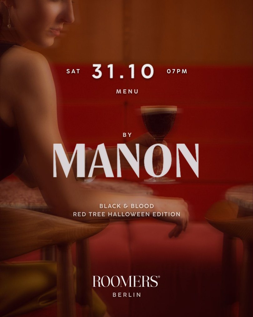 Menu by Manon - Black & Blood, Red Tree Halloween Edition, Saturday 31 October, 19:00, Roomers Berlin